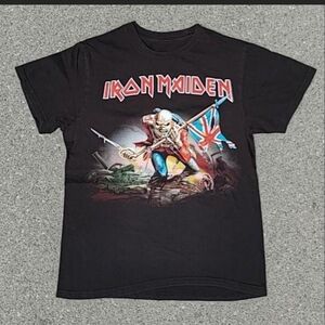 Iron Maiden The Trooper Band T-Shirt Small 2018 Philcos Vintage Style Graphic